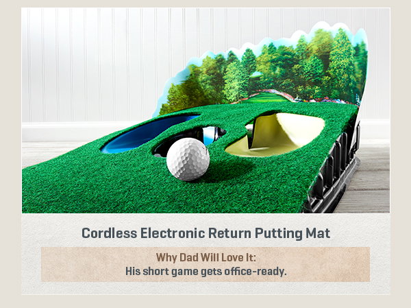 Cordless Electronic Return Putting Mat