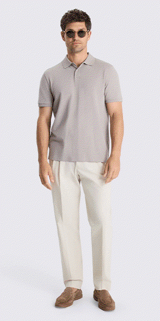 Granite Cotton Piqué Polo Shirt