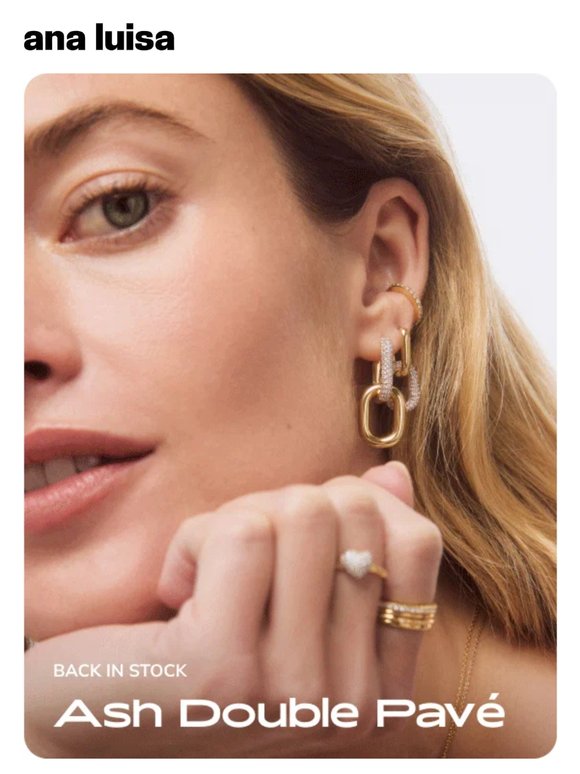 BACK IN STOCK: Viral Double Hoops