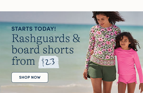 Rashguards & Board Shorts