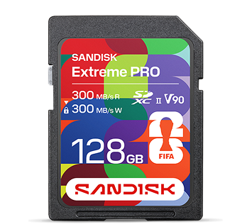 SANDISK® SD UHS-II Card:
FIFA World Cup 2026™ Edition
