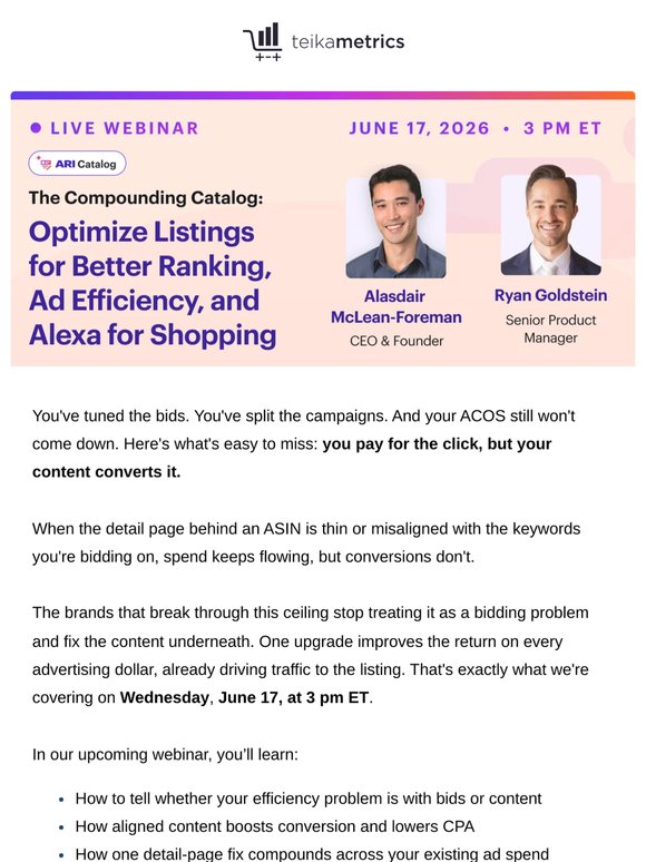 Your ACOS problem might not be a bidding problem