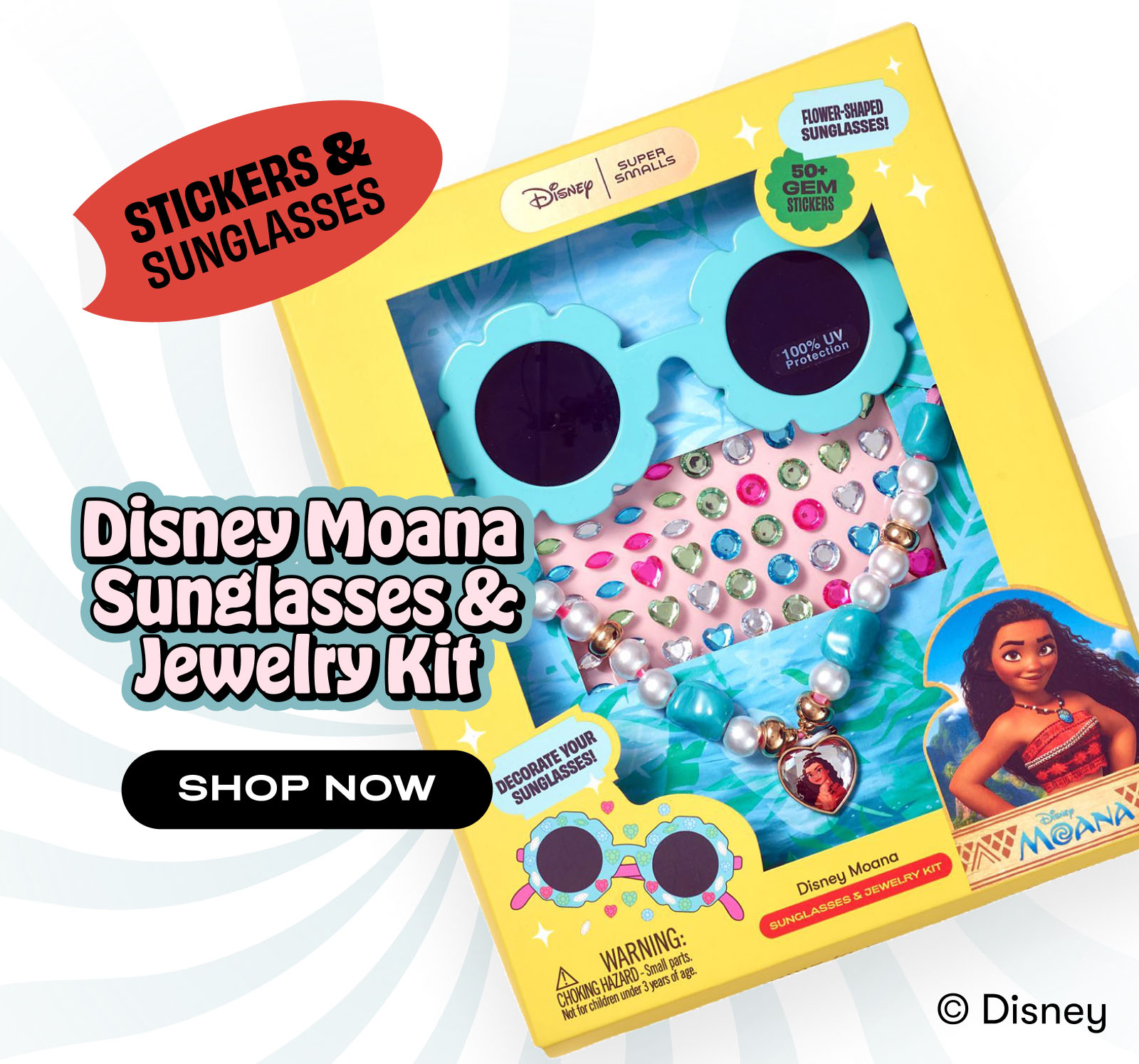 Disney Moana Sunglasses and Jewelry Kit