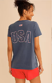 Model wearing maurices clothing.
