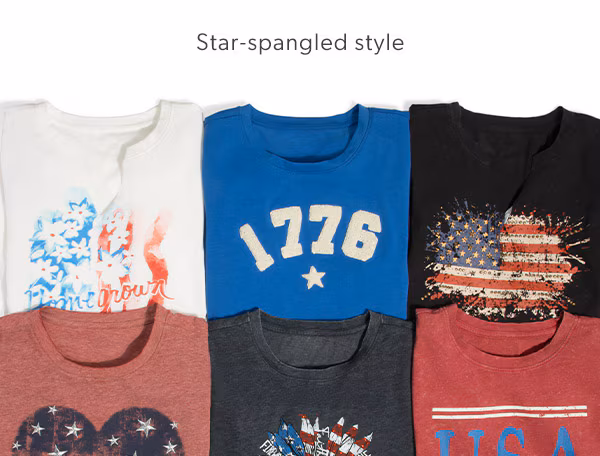 Star-spangled style. maurices clothing.