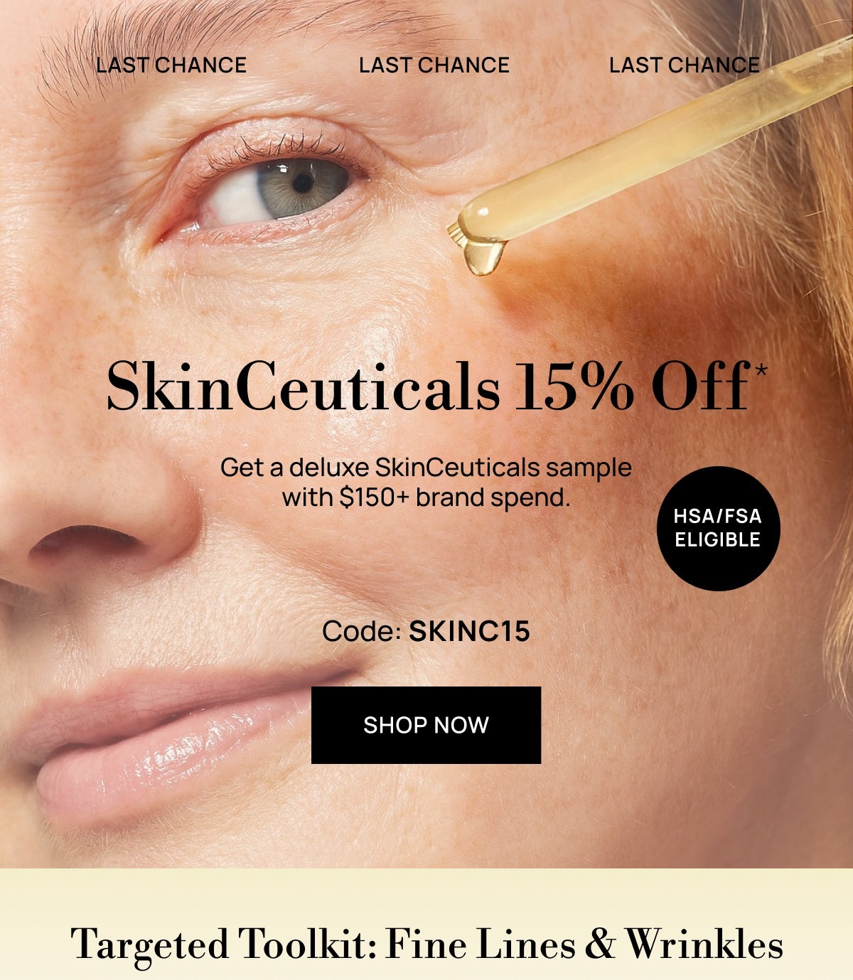 SkinCeuticals 15% off with code SKINC15