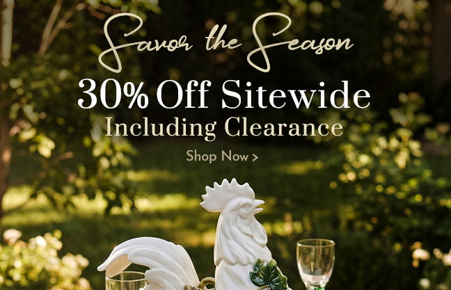 Savor the Season with 30% Off Sitewide Including Clearance