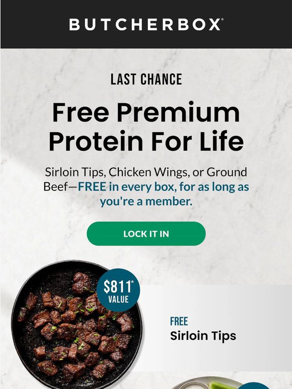 🚨 Final call: FREE protein for LIFE