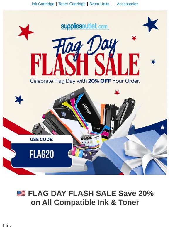 🇺🇸 Flag Day Flash Sale: Stock Up & Save Today