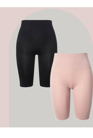 Modell: shape effekt middle Shapewearbyxa, knälånga. Figurformande funktion med hög komfort.