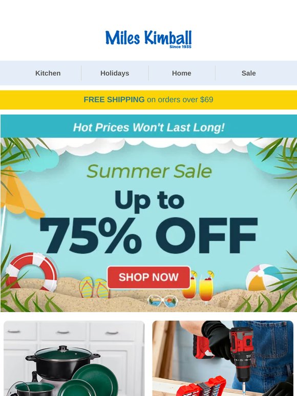 Hurry! Summer Deals Up to 75% Off