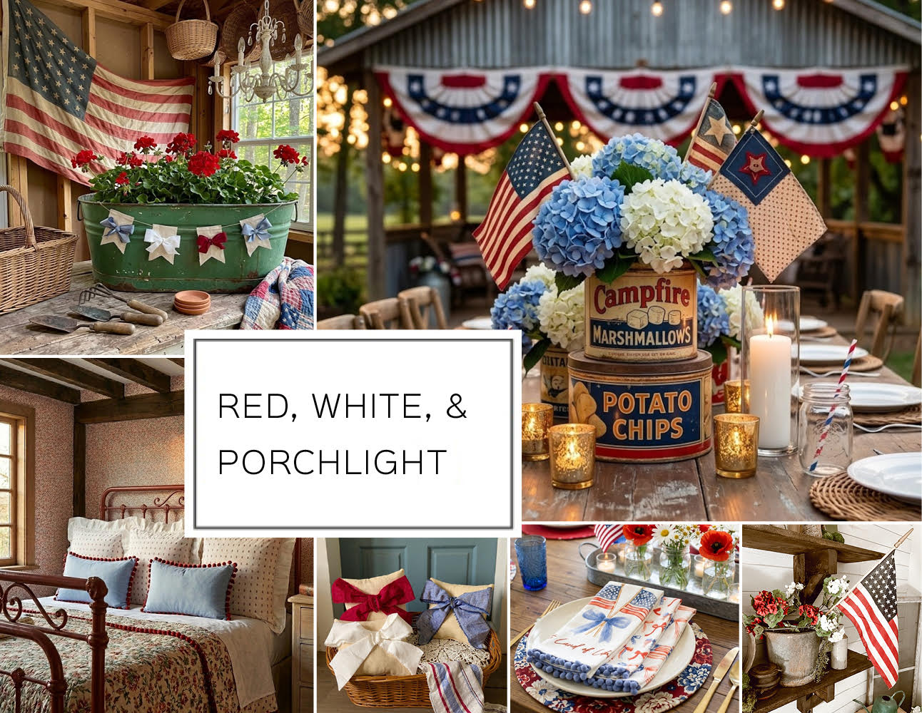 RED, WHITE, & PORCHLIGHT