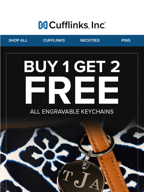 Buy 1 Get 2 FREE Engravable Keychains