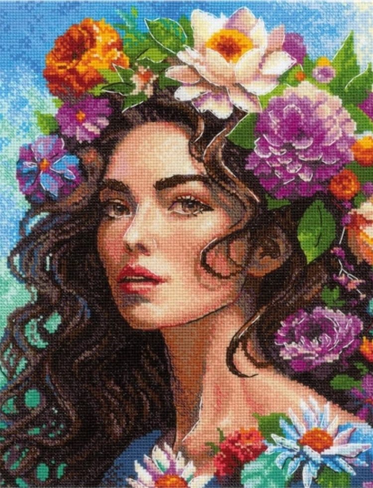 Riolis Floral Muse Counted Cross Stitch Kit