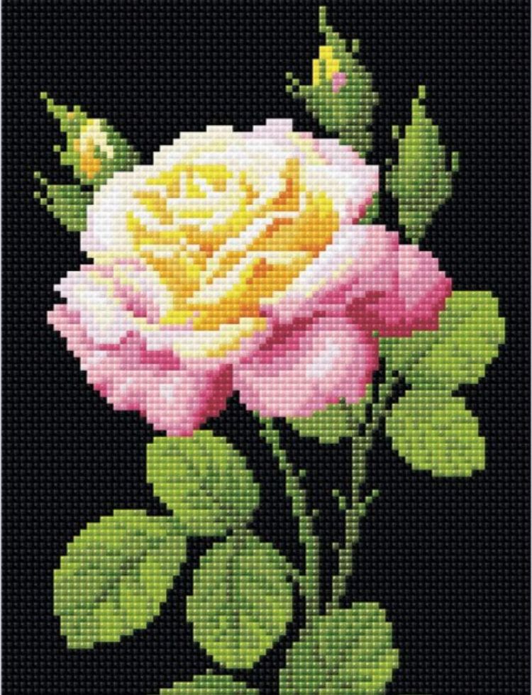 Riolis Wonderful Rose Diamond Mosaic Kit