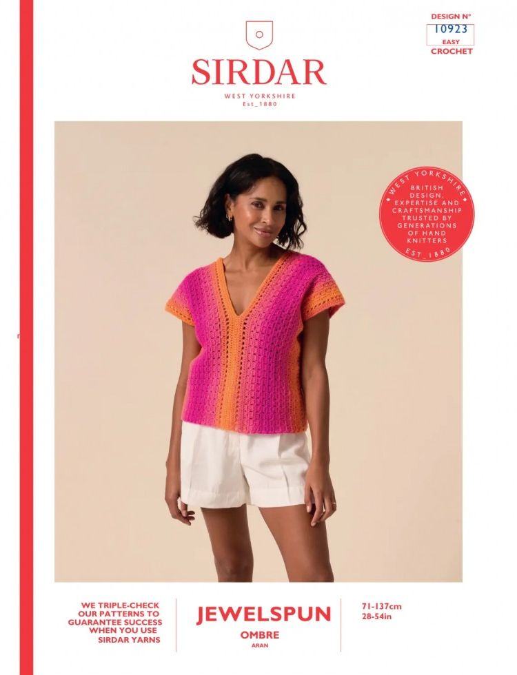 Sirdar Jewelspun Ombre Aran Crochet Pattern Booklet 10923