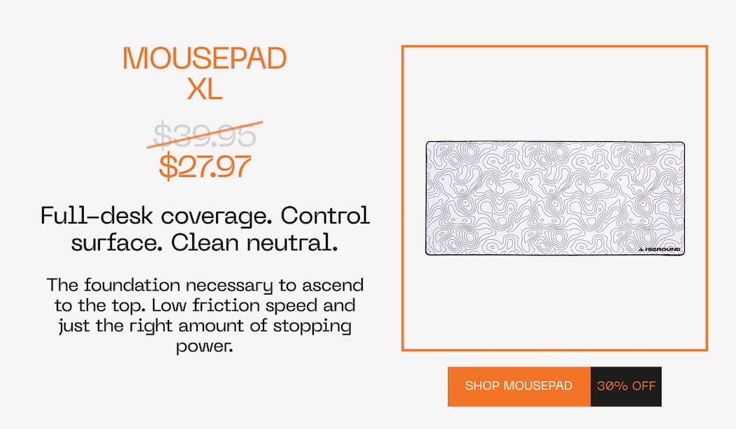Mousepad XL Higround Sale