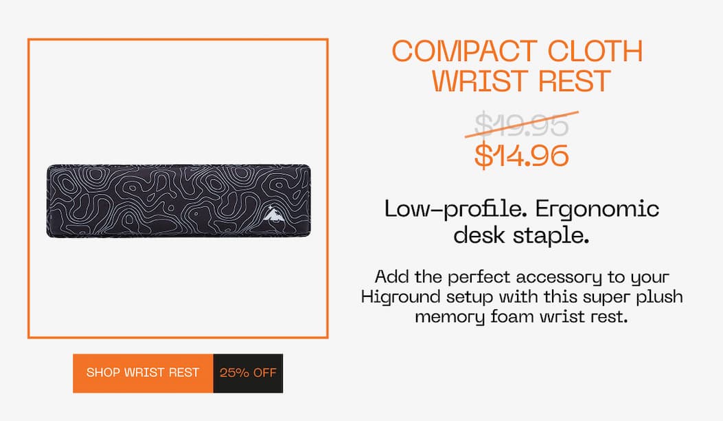Compact Cloth Wrist Rest Higround Sale