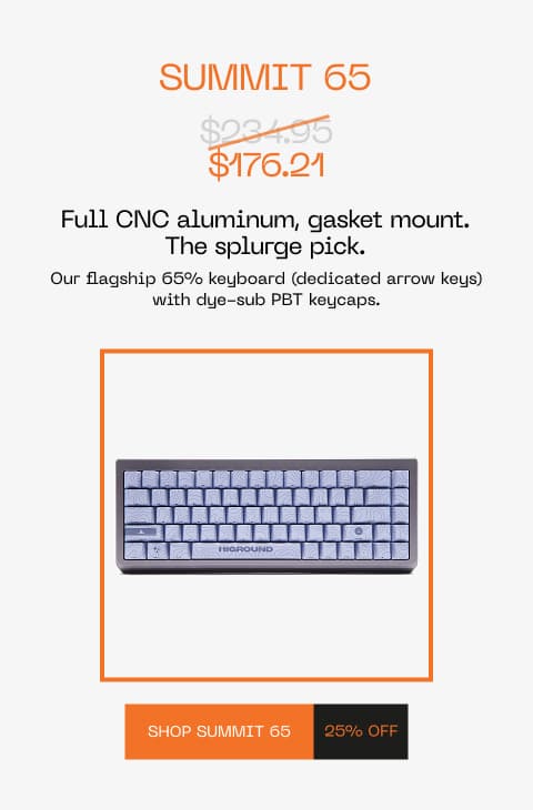 Summit 65 Keyboard Slate Higround Sale