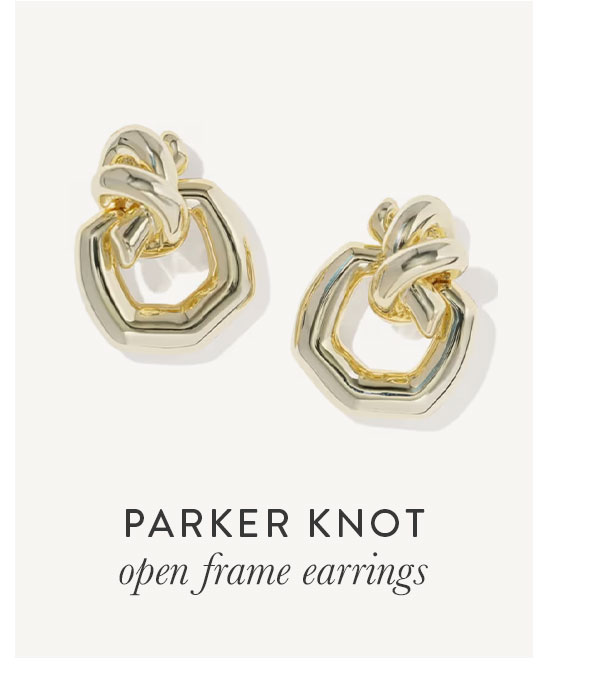 Parker Knot open frame earrings