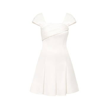 Flared Satin Dress