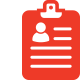 Red Clipboard Icon