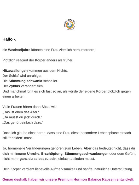 PMS, Hitzewallungen, innere Unruhe?