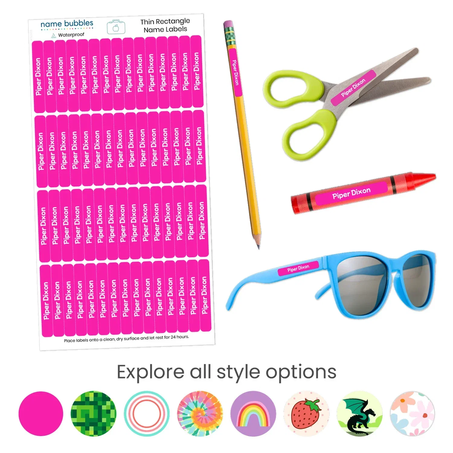Image of Custom Mini Pencil Labels