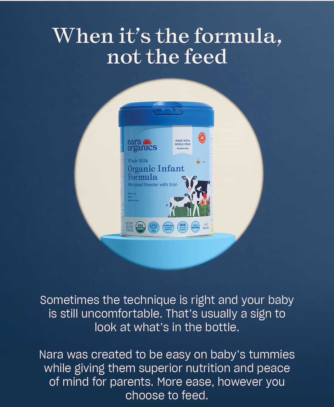 when it's the formula, not the feed