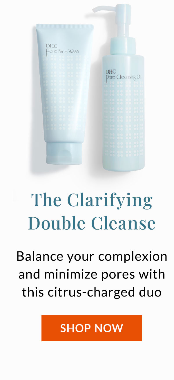 The Clarifying Double Cleanse balances complexion
