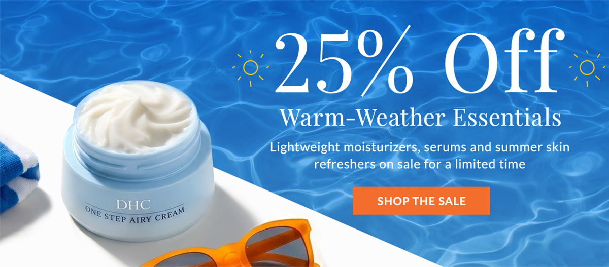 Summer skin essentials are 25% off