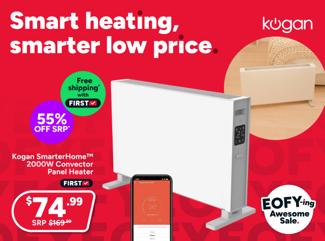 Kogan SmarterHome™ 2000W Convector Panel Heater