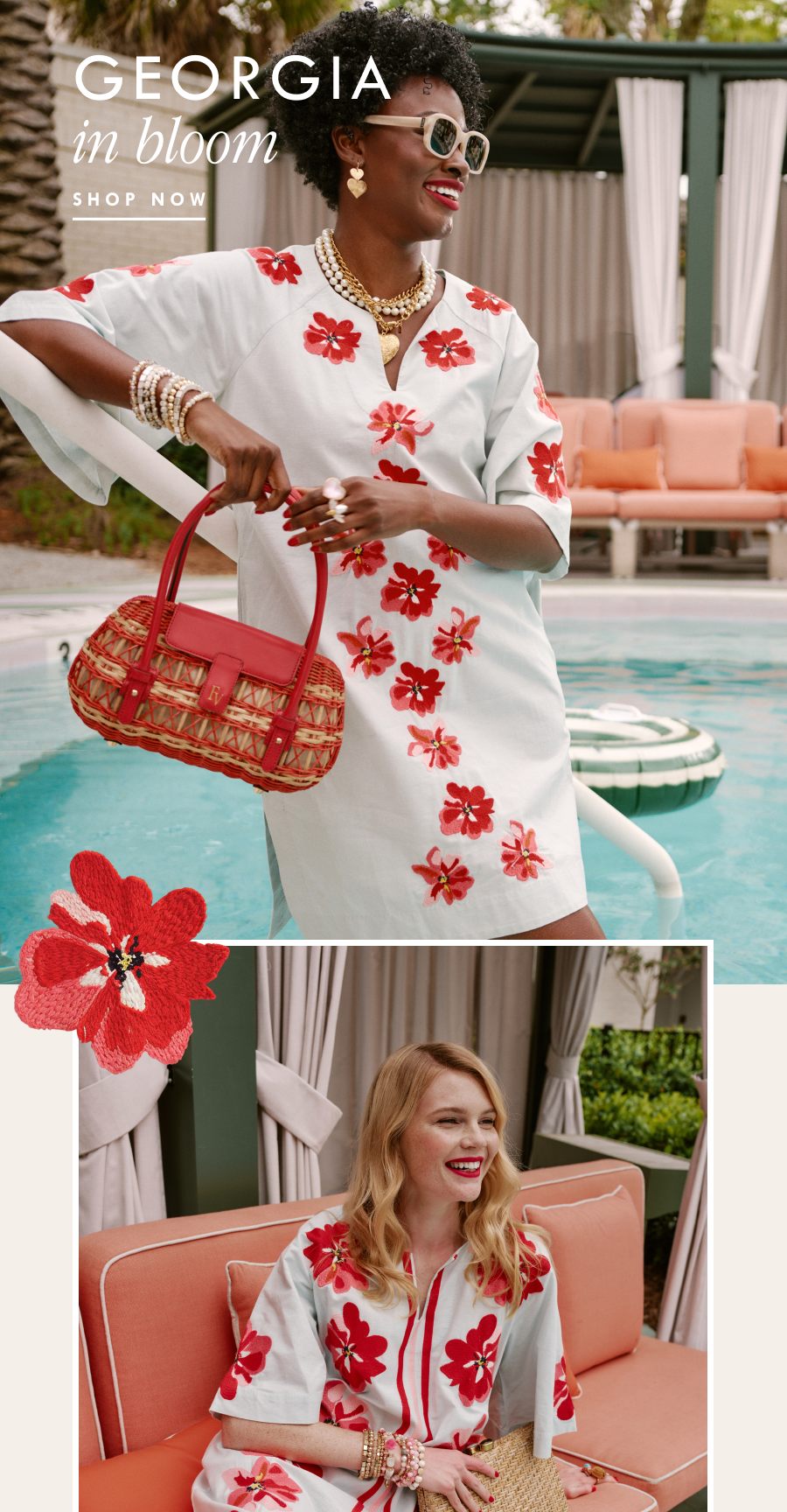Georgia Caftan in Bloom