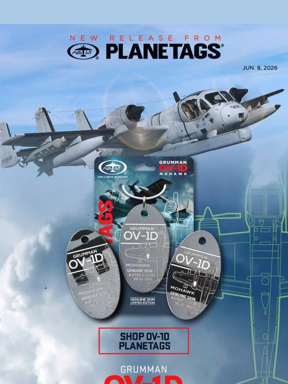 New Release: OV-1D Mohawk PlaneTags