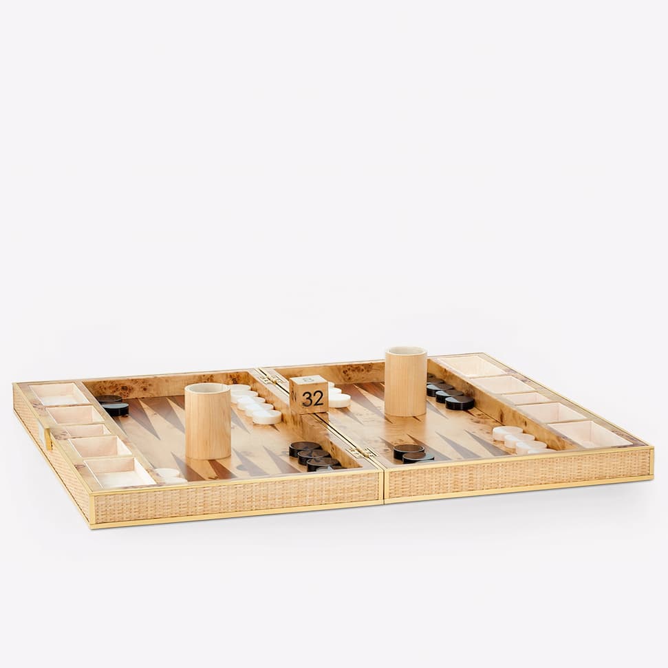 Colette Cane Backgammon Set