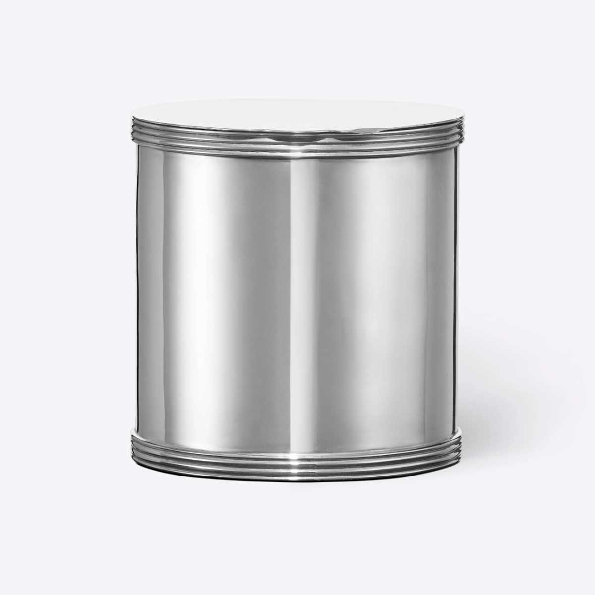 Art Deco Sterling Silver Round Small Biscuit Box