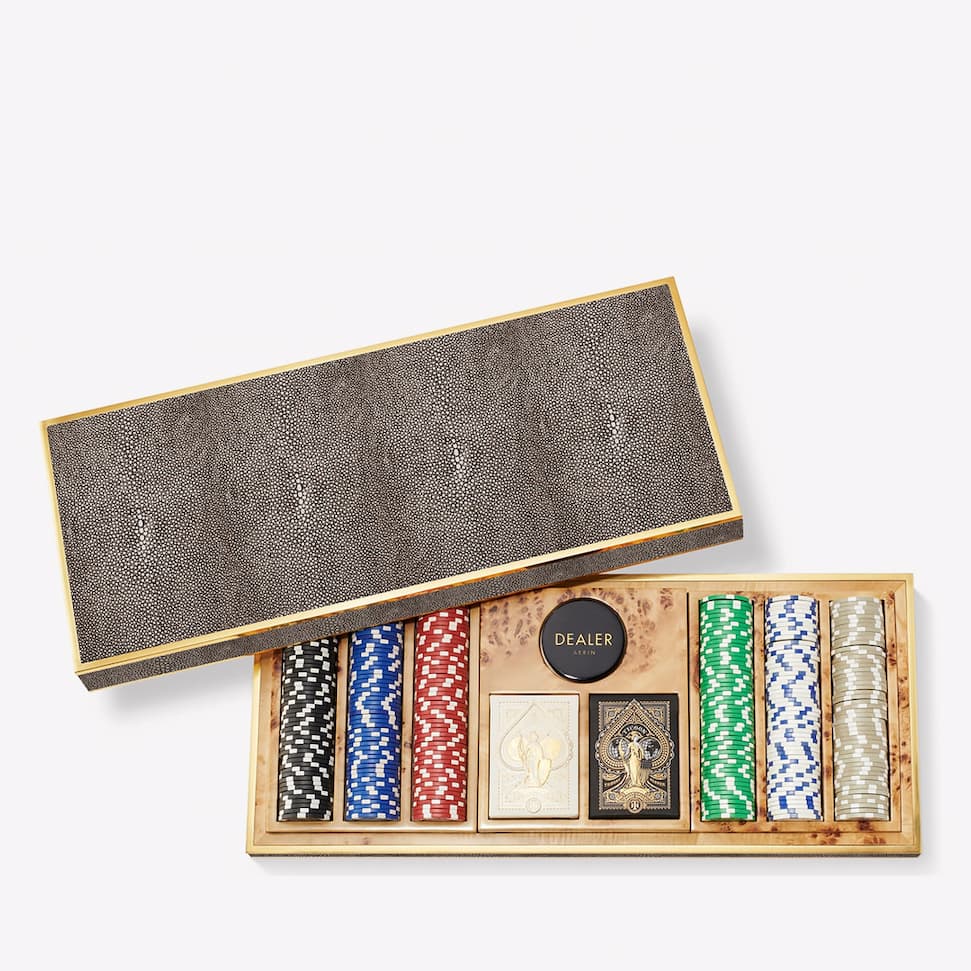 Shagreen Poker Set