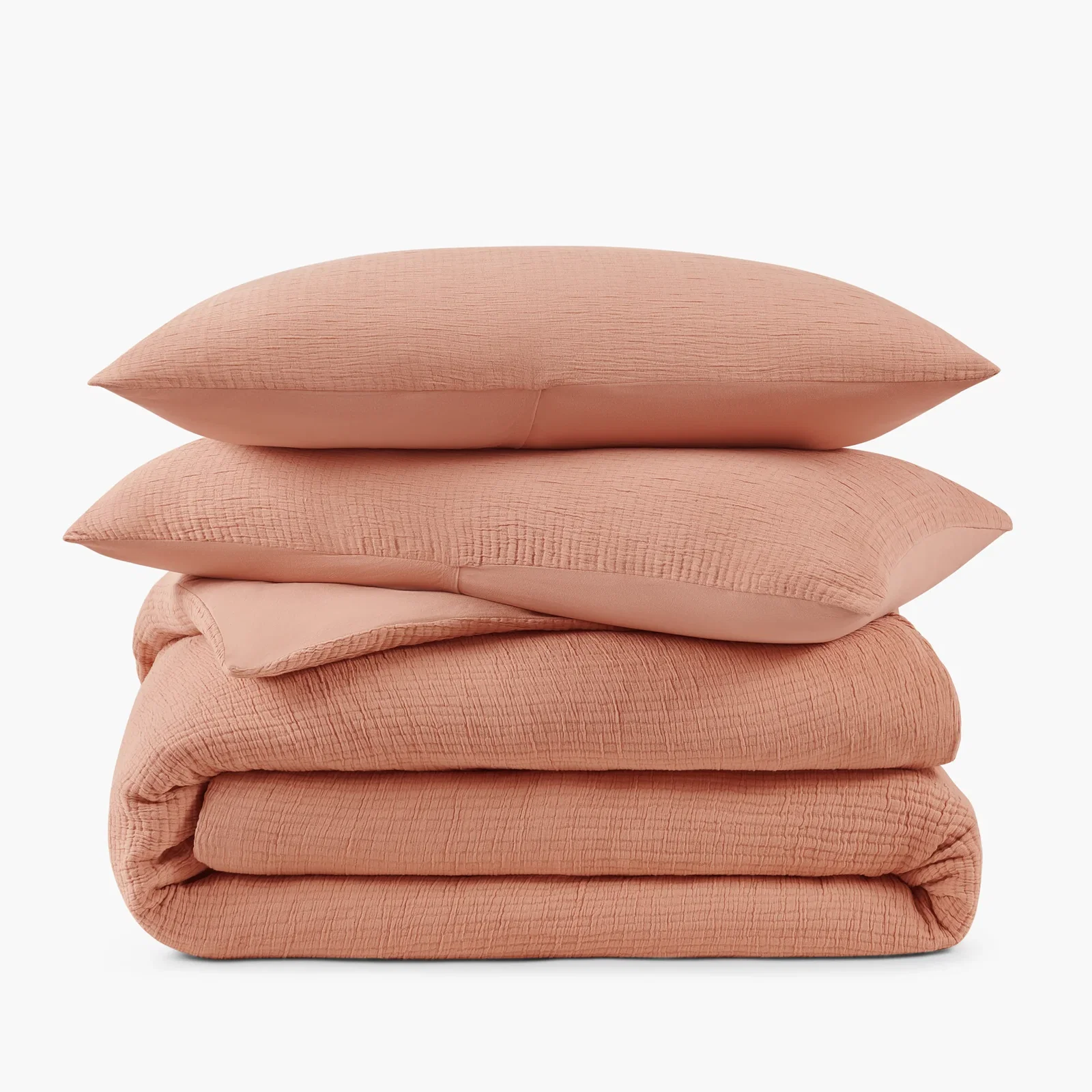 Organic Crinkle Matelasse Duvet Set - Tuscany