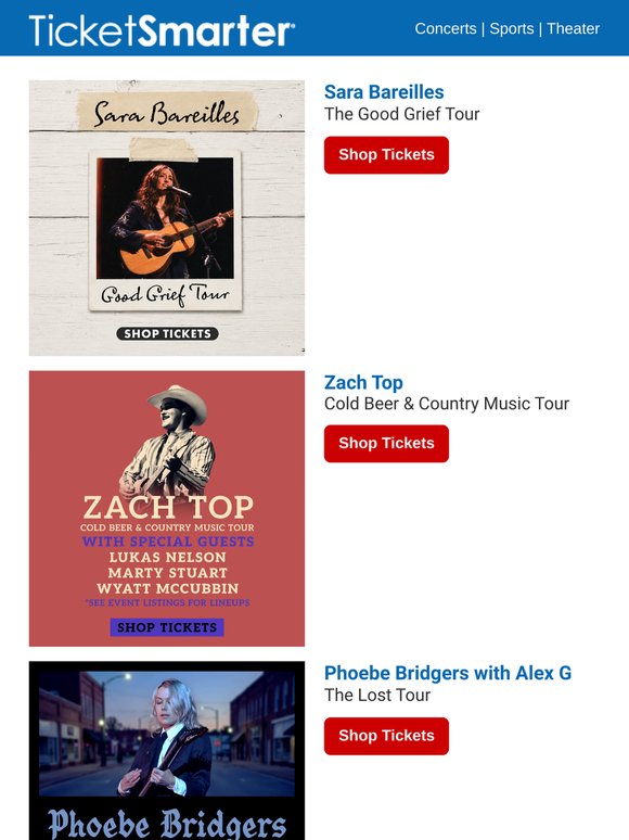 See Zach Top, Sara Bareilles, Anthony Jeselnik, & more
