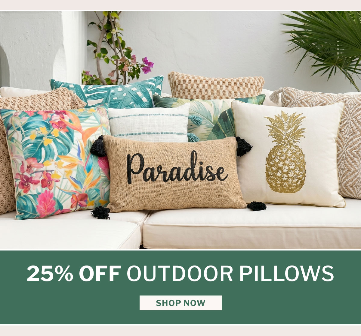 25% off pillows