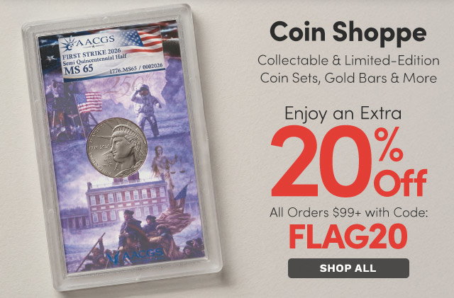 Coin Shoppe | Extra 20% Off All Orders $99+ Using Code: FLAG20