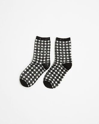 Australian Cotton blend fashion print crew length socks