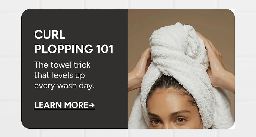 Curl Plopping 101 the towel trick that levels up every wash day. 