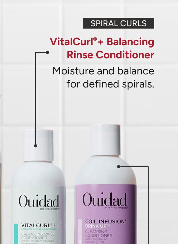 Spiral Curls VitalCurl+ Balancing Rinse Conditioner moisture and balance for defined sprials