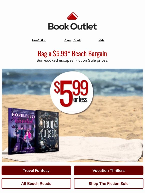 The Fiction Sale goes beachy 🏖️