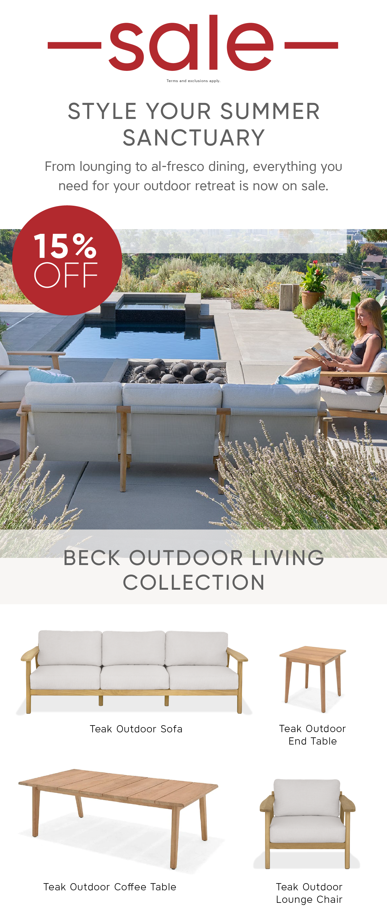 Shop Beck Outdoor Deals