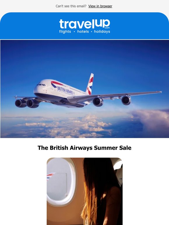 Ooops........The British Airways Summer Sale, now with correct dates!