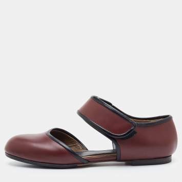 Size 37 Burgundy/Black Leather