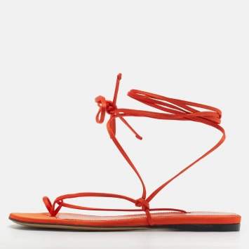 Size 36 Orange Satin Strappy A