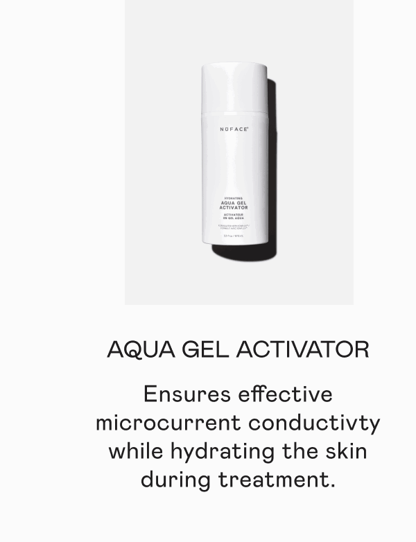 Aqua Gel Activator - Ensures effective microcurrent conductivity while hydrating the skin during treatment.